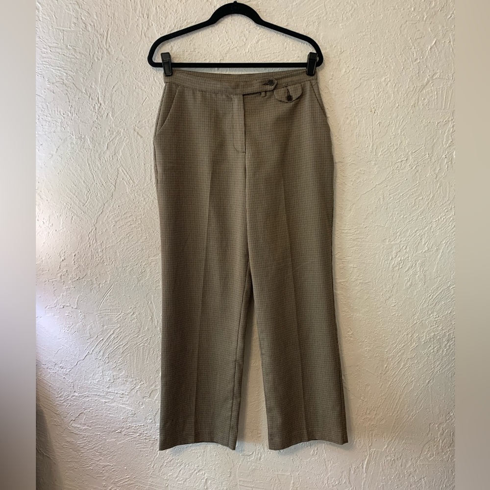 Size 10 women’s houndstooth print trouser pants